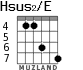 Hsus2/E для гитары - вариант 5