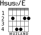 Hsus2/E для гитары - вариант 1
