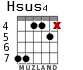 Hsus4 для гитары - вариант 2