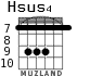 Hsus4 для гитары - вариант 3