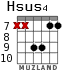Hsus4 для гитары - вариант 4