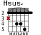 Hsus4 для гитары - вариант 1