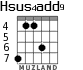 Hsus4add9 для гитары - вариант 3