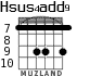 Hsus4add9 для гитары - вариант 5