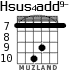 Hsus4add9- для гитары - вариант 4