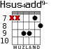 Hsus4add9- для гитары - вариант 1