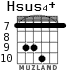 Hsus4+ для гитары - вариант 2