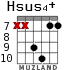 Hsus4+ для гитары - вариант 3