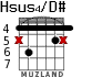 Hsus4/D# для гитары - вариант 2