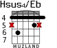 Hsus4/Eb для гитары - вариант 2