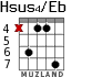 Hsus4/Eb для гитары - вариант 3
