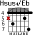 Hsus4/Eb для гитары - вариант 1