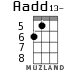 Aadd13- для укулеле