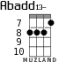 Abadd13- для укулеле - вариант 5
