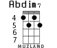 Abdim7 для укулеле - вариант 2