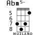 Abm5- для укулеле - вариант 4