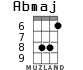 Abmaj для укулеле - вариант 5