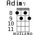 Adim7 для укулеле - вариант 3