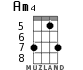 Am4 для укулеле - вариант 4