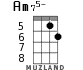 Am75- для укулеле - вариант 1