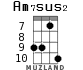 Am7sus2 для укулеле - вариант 7