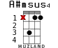 A#msus4 для укулеле - вариант 7