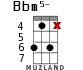 Bbm5- для укулеле - вариант 11