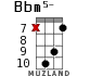 Bbm5- для укулеле - вариант 12