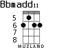 Bbmadd11 для укулеле - вариант 1