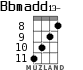 Bbmadd13- для укулеле - вариант 3
