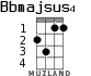 Bbmajsus4 для укулеле - вариант 2