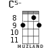 C5- для укулеле - вариант 6