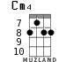 Cm4 для укулеле - вариант 4