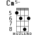 Cm5- для укулеле - вариант 3