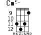 Cm5- для укулеле - вариант 6