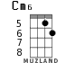 Cm6 для укулеле - вариант 1