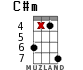 C#m для укулеле - вариант 13