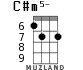 C#m5- для укулеле - вариант 5