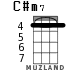 C#m7 для укулеле - вариант 2