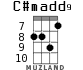 C#madd9 для укулеле - вариант 4