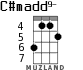 C#madd9- для укулеле - вариант 1