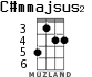 C#mmajsus2 для укулеле - вариант 1