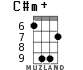 C#m+ для укулеле - вариант 9