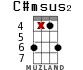 C#msus2 для укулеле - вариант 11