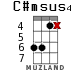 C#msus4 для укулеле - вариант 7