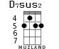 D7sus2 для укулеле - вариант 3