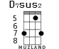 D7sus2 для укулеле - вариант 4