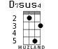 D7sus4 для укулеле - вариант 2