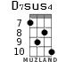 D7sus4 для укулеле - вариант 6