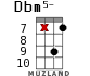 Dbm5- для укулеле - вариант 14